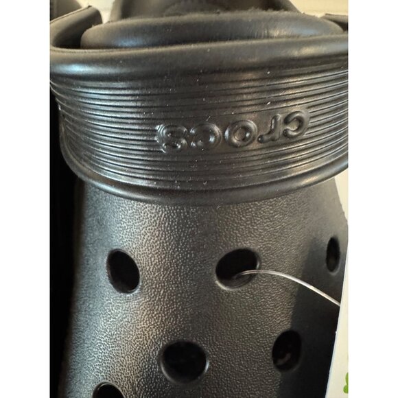 Crocs Classic Mega Crush Clog Unisex M5/W7 Black Lightweight Durable Platform Sh - Picture 14 of 15